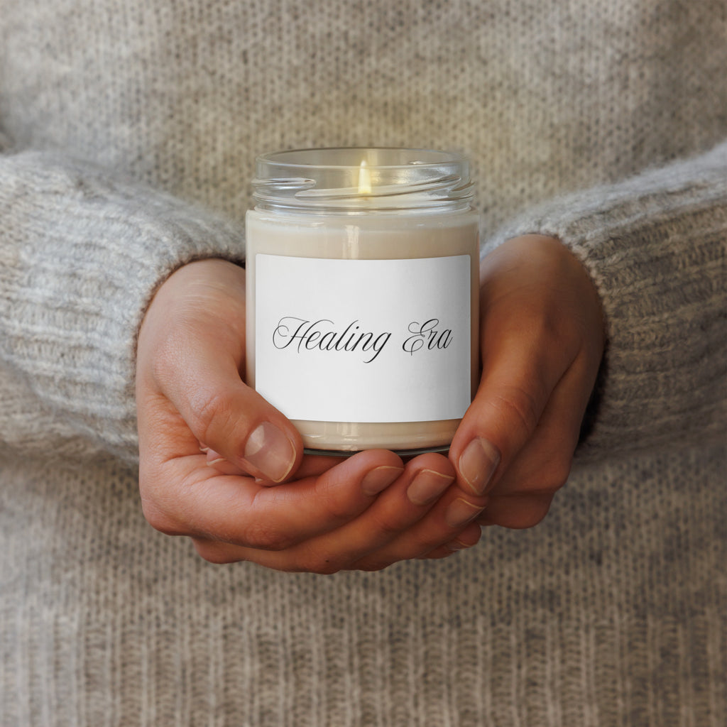 Healing Era scented soy candle for mindfulness and self care